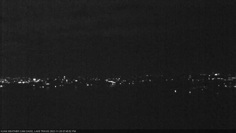 Lake Travis webcam, November 28, 2022 7:45 PM CT