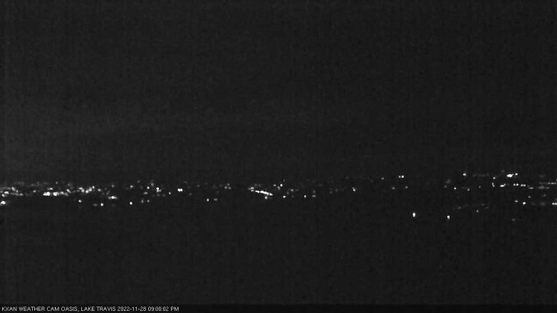 Lake Travis webcam, November 28, 2022 9:00 PM CT