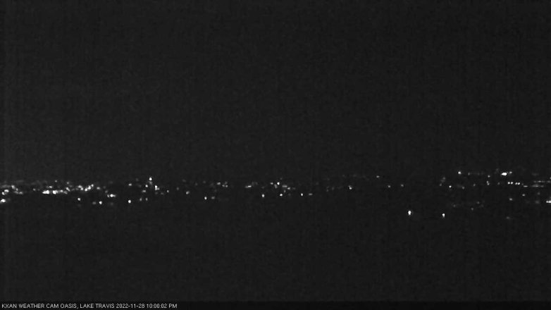 Lake Travis webcam, November 28, 2022 10:00 PM CT