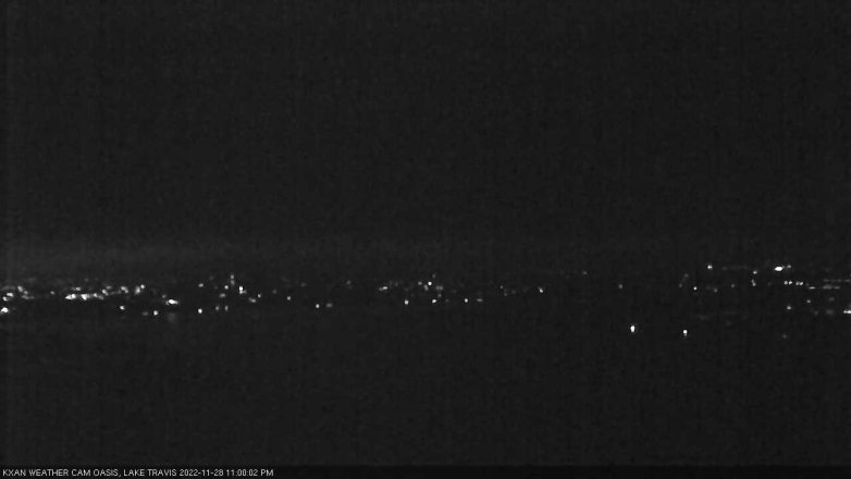 Lake Travis webcam, November 28, 2022 11:00 PM CT