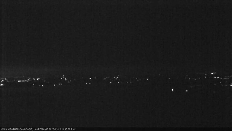 Lake Travis webcam, November 28, 2022 11:45 PM CT