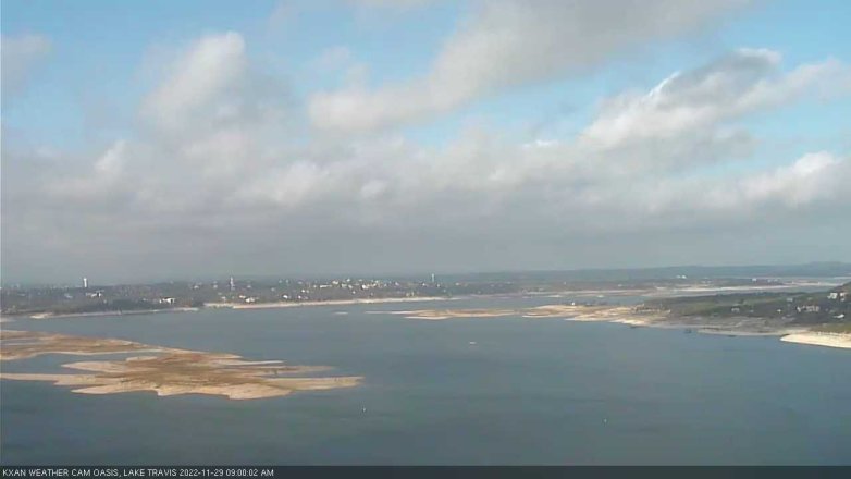 Lake Travis webcam, November 29, 2022 9:00 AM CT