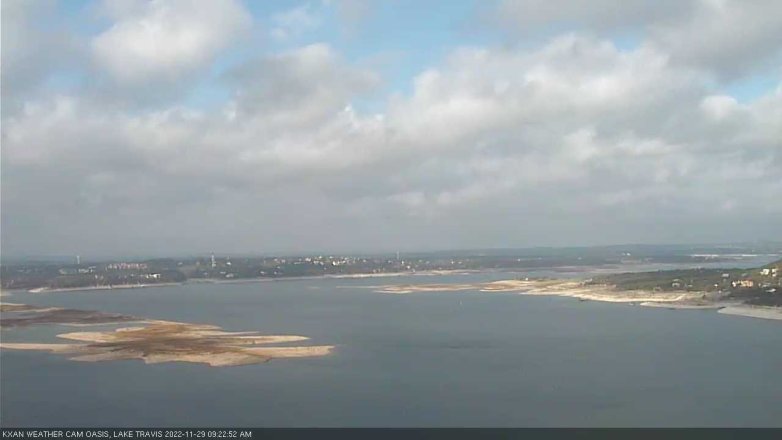 Lake Travis webcam, November 29, 2022 9:25 AM CT
