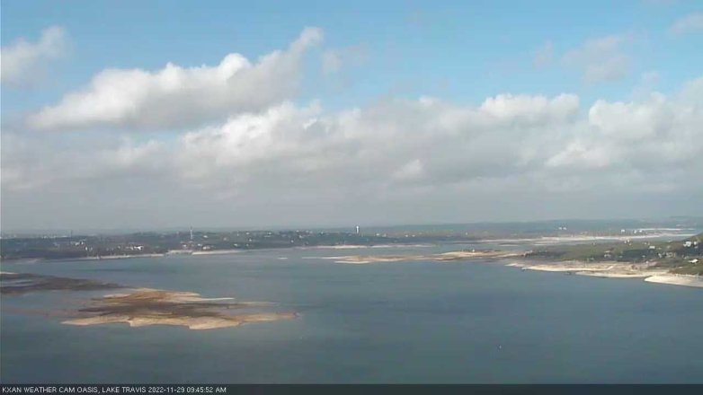Lake Travis webcam, November 29, 2022 9:45 AM CT