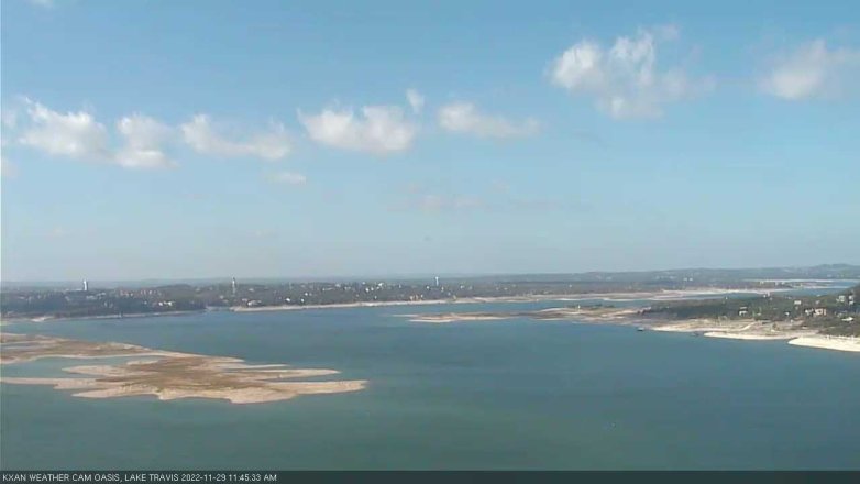 Lake Travis webcam, November 29, 2022 11:45 AM CT