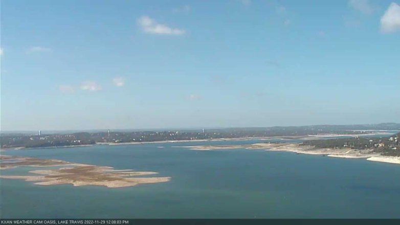 Lake Travis webcam, November 29, 2022 12:00 PM CT
