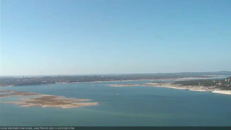 Lake Travis webcam, November 29, 2022 1:00 PM CT
