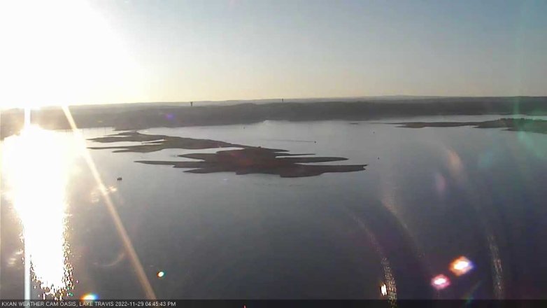 Lake Travis webcam, November 29, 2022 4:45 PM CT