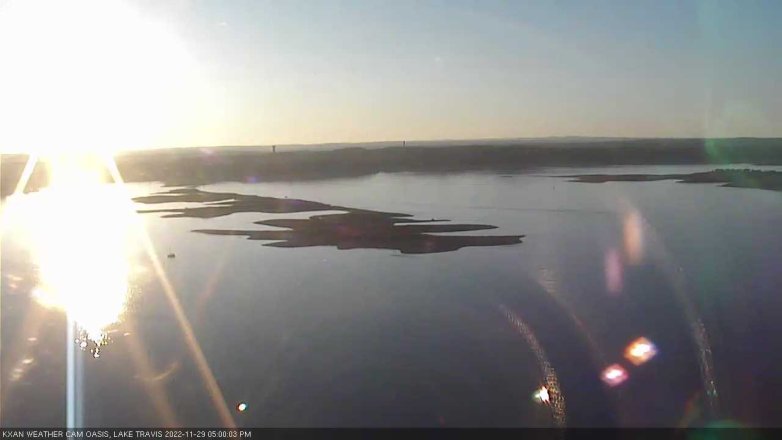 Lake Travis webcam, November 29, 2022 5:00 PM CT