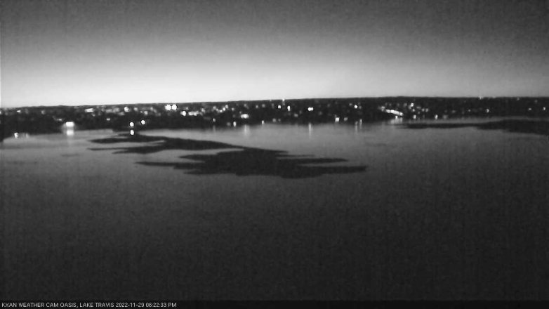 Lake Travis webcam, November 29, 2022 6:25 PM CT