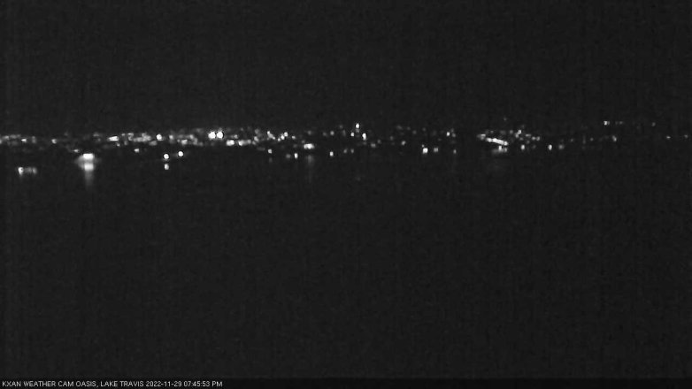 Lake Travis webcam, November 29, 2022 7:45 PM CT