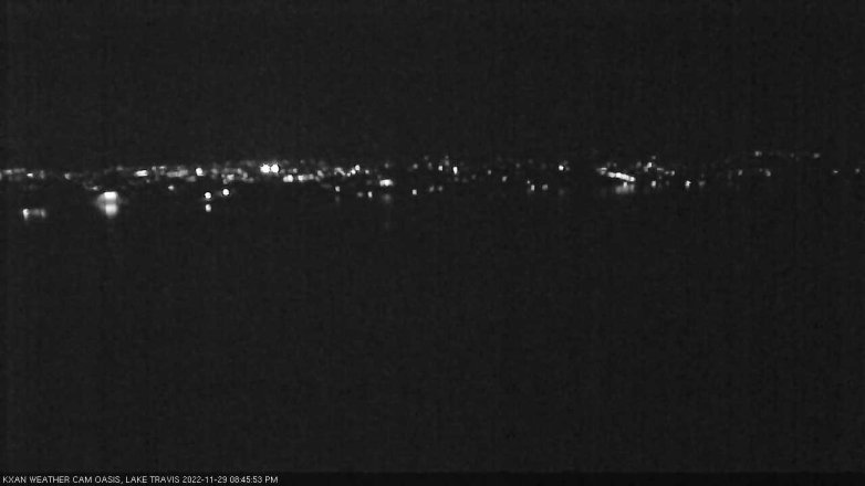 Lake Travis webcam, November 29, 2022 8:45 PM CT
