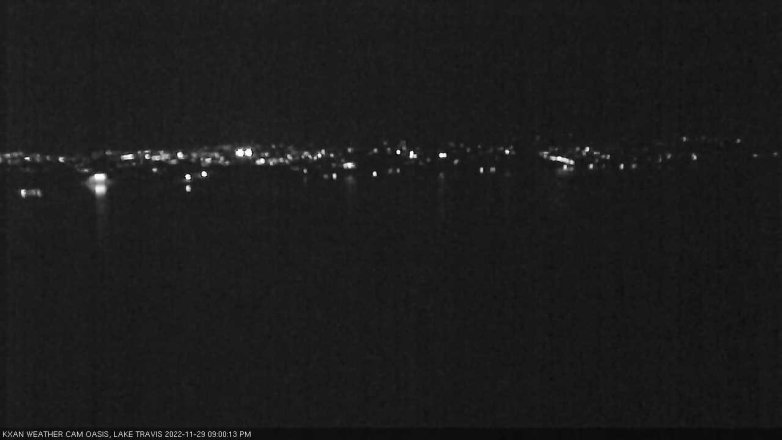 Lake Travis webcam, November 29, 2022 9:00 PM CT