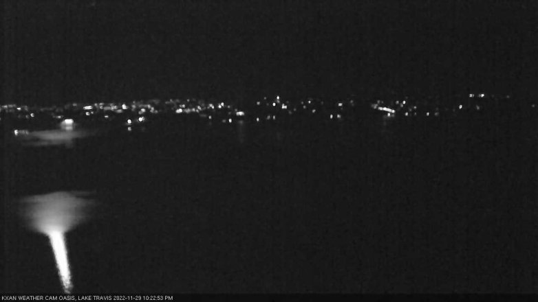 Lake Travis webcam, November 29, 2022 10:25 PM CT