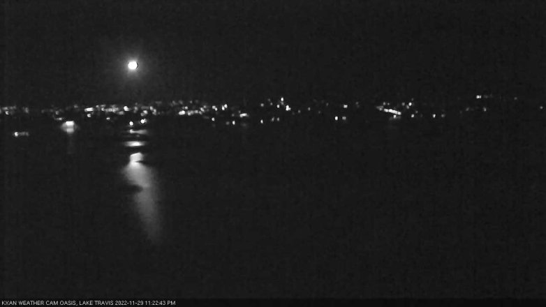 Lake Travis webcam, November 29, 2022 11:25 PM CT
