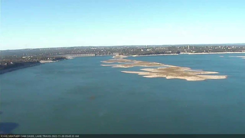 Lake Travis webcam, November 30, 2022 9:45 AM CT