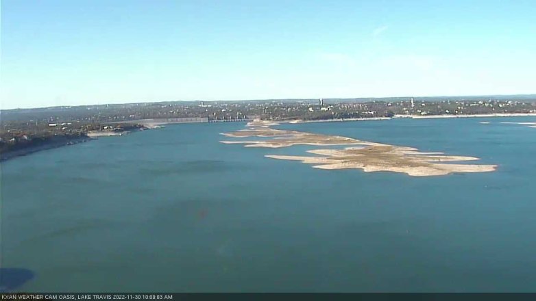 Lake Travis webcam, November 30, 2022 10:00 AM CT