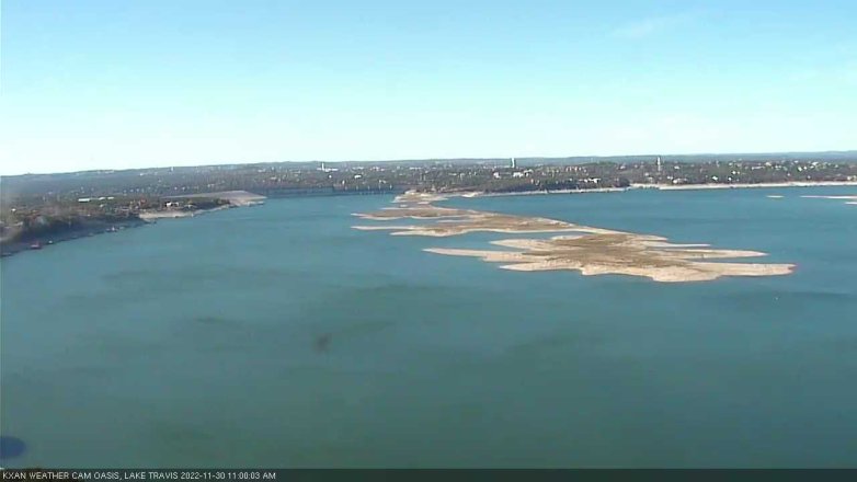 Lake Travis webcam, November 30, 2022 11:00 AM CT