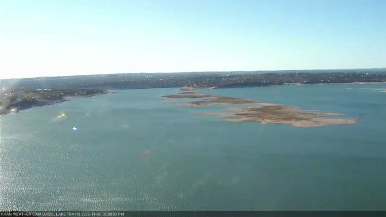 Lake Travis webcam, November 30, 2022 2:00 PM CT