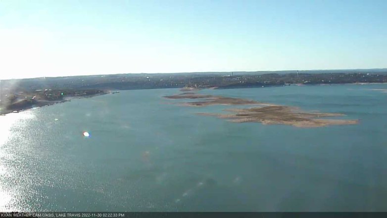 Lake Travis webcam, November 30, 2022 2:25 PM CT