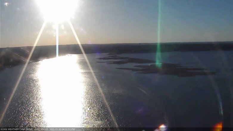 Lake Travis webcam, November 30, 2022 4:25 PM CT