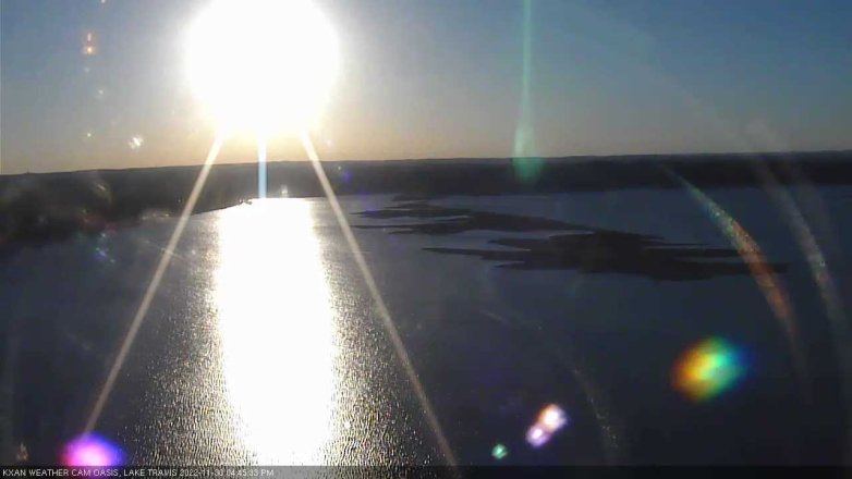 Lake Travis webcam, November 30, 2022 4:45 PM CT