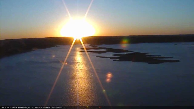 Lake Travis webcam, November 30, 2022 5:25 PM CT