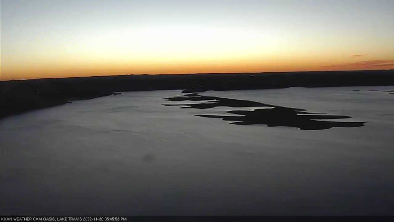 Lake Travis webcam, November 30, 2022 5:45 PM CT