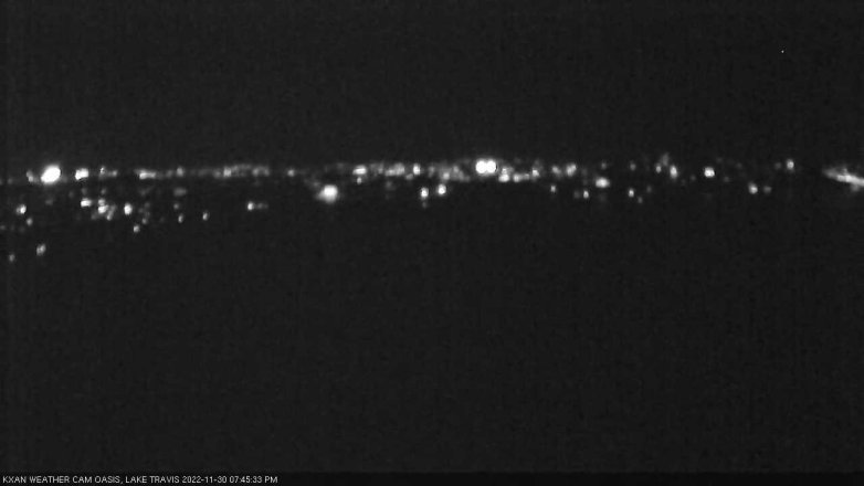 Lake Travis webcam, November 30, 2022 7:45 PM CT