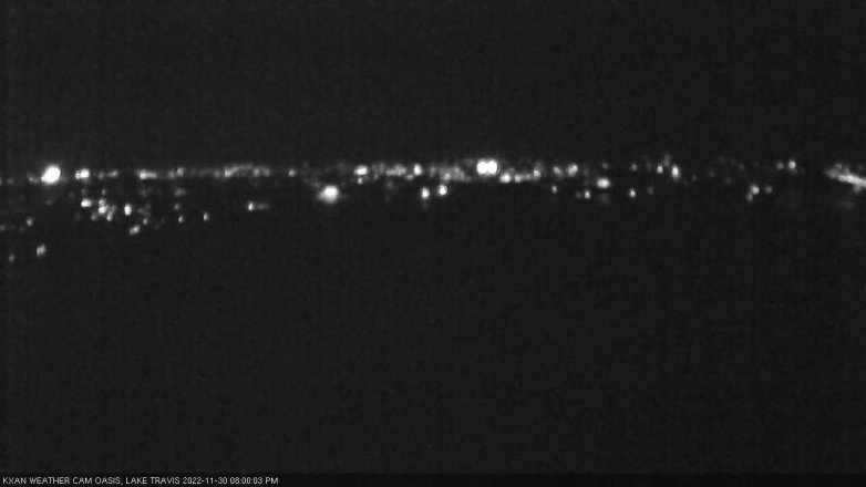 Lake Travis webcam, November 30, 2022 8:00 PM CT