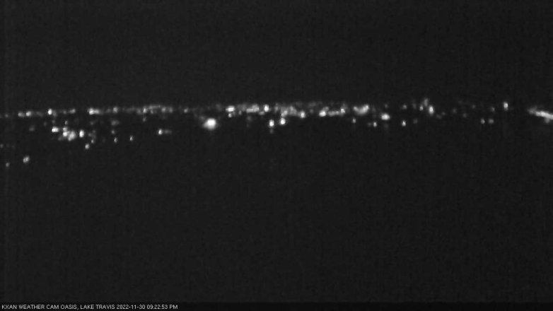 Lake Travis webcam, November 30, 2022 9:25 PM CT