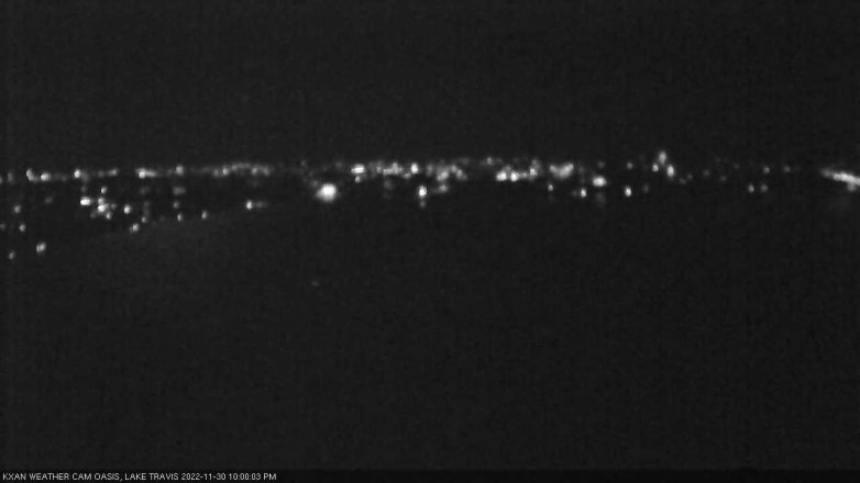 Lake Travis webcam, November 30, 2022 10:00 PM CT