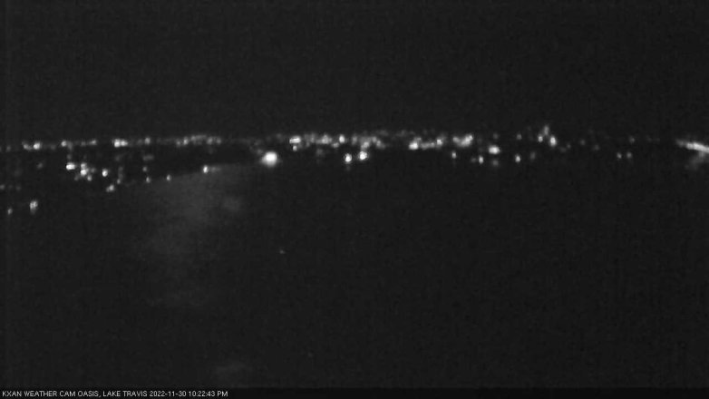 Lake Travis webcam, November 30, 2022 10:25 PM CT