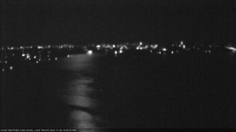 Lake Travis webcam, November 30, 2022 10:45 PM CT