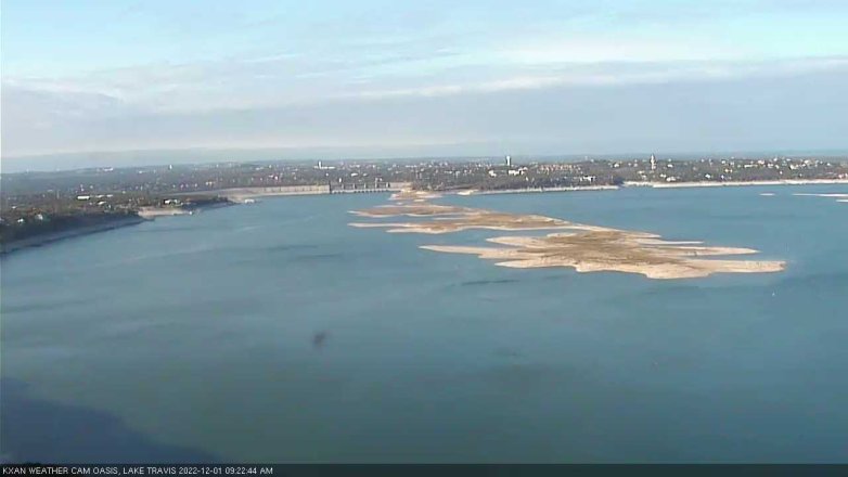 Lake Travis webcam, December 1, 2022 9:25 AM CT