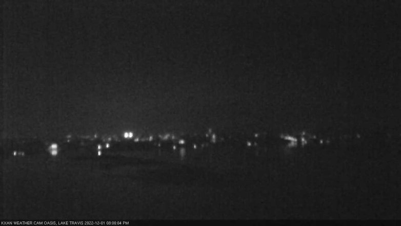 Lake Travis webcam, December 1, 2022 8:00 PM CT