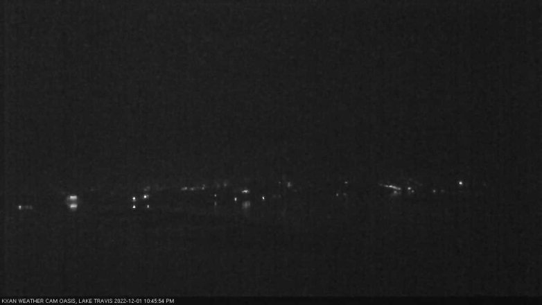 Lake Travis webcam, December 1, 2022 10:45 PM CT