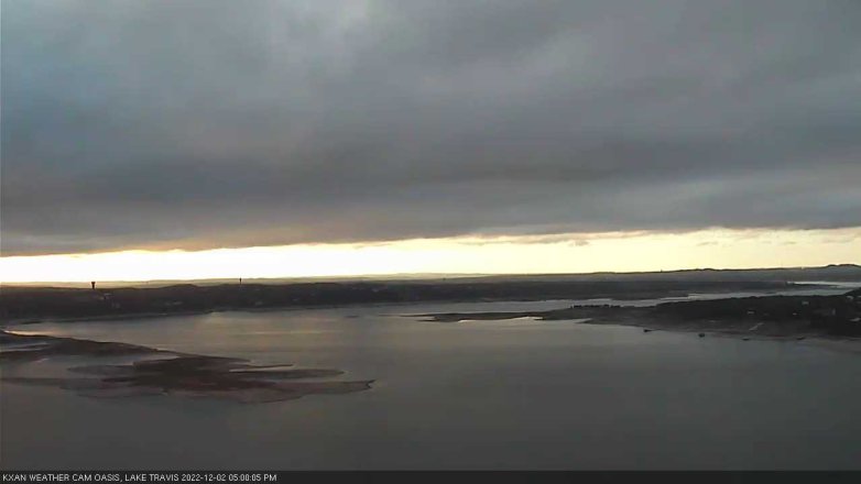 Lake Travis webcam, December 2, 2022 5:00 PM CT
