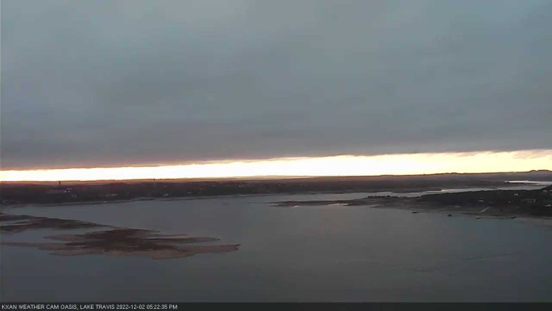 Lake Travis webcam, December 2, 2022 5:25 PM CT
