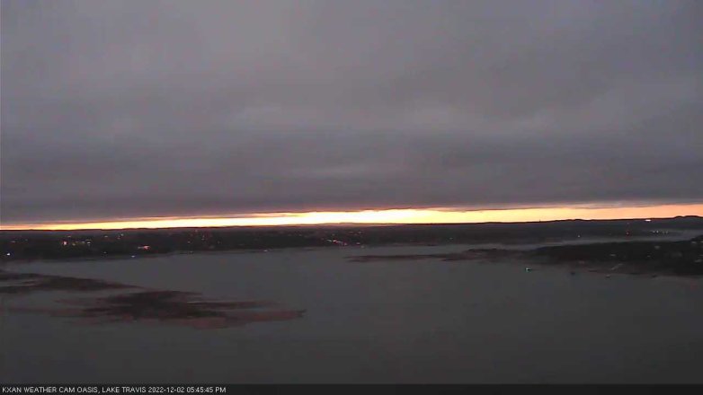 Lake Travis webcam, December 2, 2022 5:45 PM CT