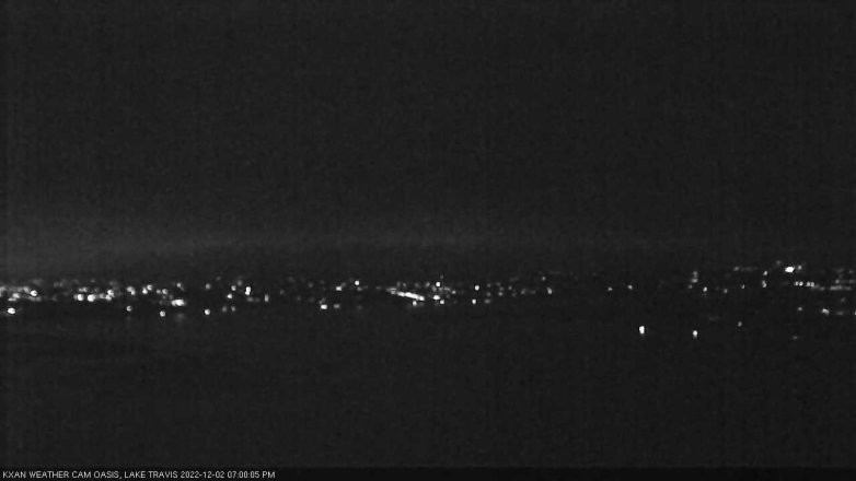 Lake Travis webcam, December 2, 2022 7:00 PM CT