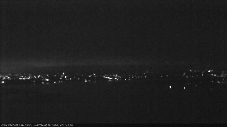 Lake Travis webcam, December 2, 2022 7:25 PM CT