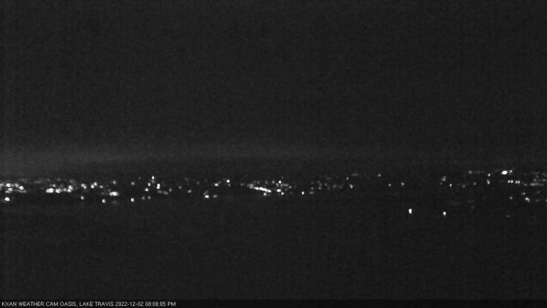 Lake Travis webcam, December 2, 2022 8:00 PM CT