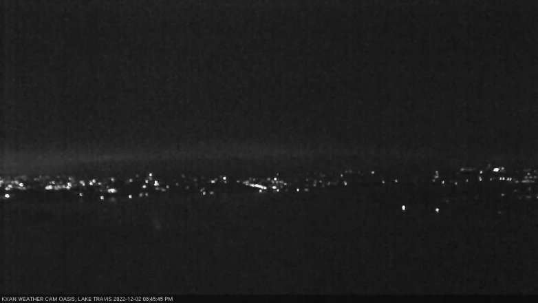 Lake Travis webcam, December 2, 2022 8:45 PM CT