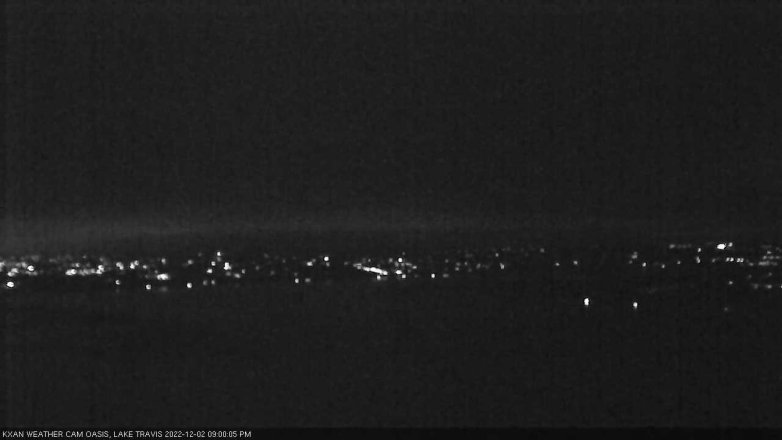 Lake Travis webcam, December 2, 2022 9:00 PM CT
