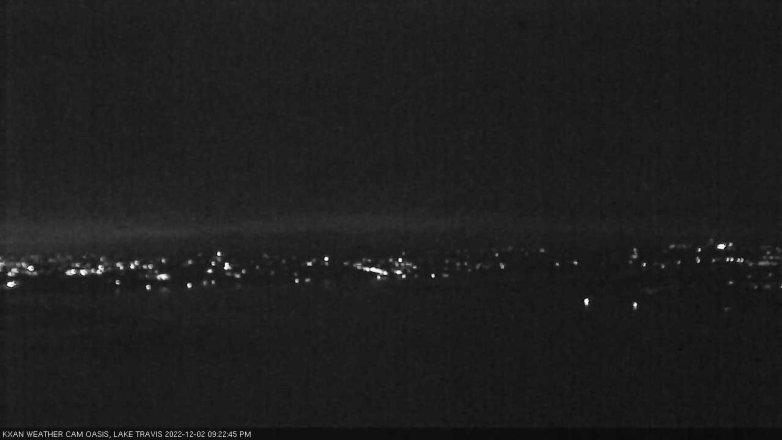 Lake Travis webcam, December 2, 2022 9:25 PM CT