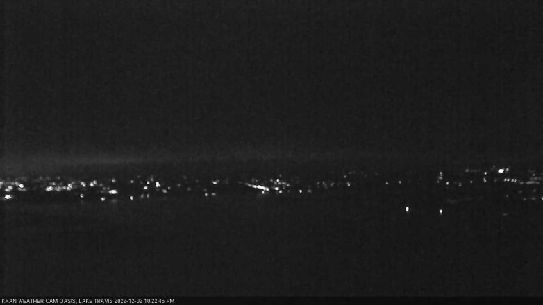 Lake Travis webcam, December 2, 2022 10:25 PM CT