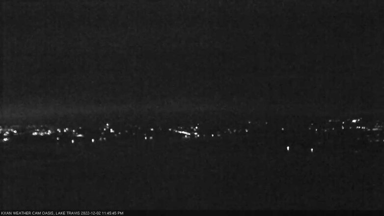 Lake Travis webcam, December 2, 2022 11:45 PM CT