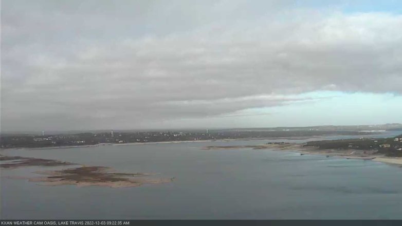Lake Travis webcam, December 3, 2022 9:25 AM CT