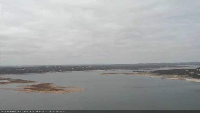 Lake Travis webcam, December 3, 2022 12:00 PM CT